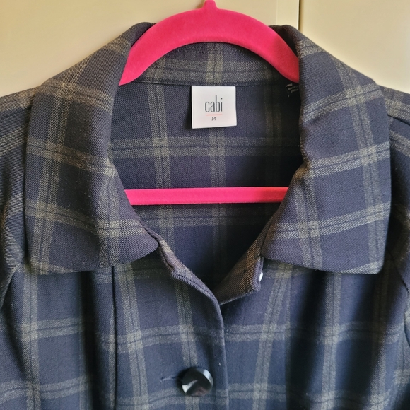 CAbi Connery Jacket Plaid Size Med - Picture 5 of 10